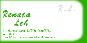 renata leh business card